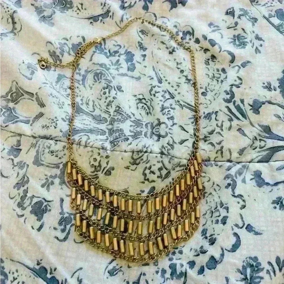 Brass color necklace - Picture 3 of 5